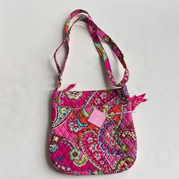 Vera Bradley Handbags - NWT Vera Bradley Triple Zip Hipster Pink Swirls NEW purse bag
